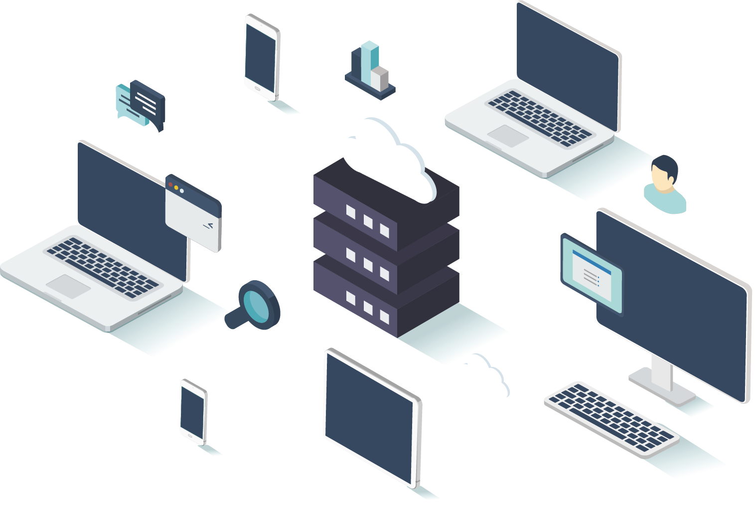 krachtige IT-infrastructuur en computer